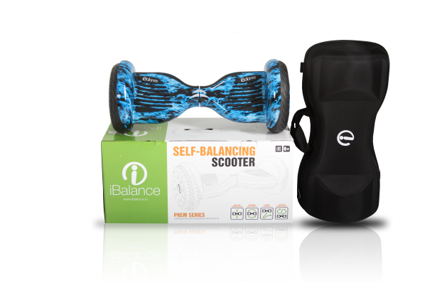 Гироскутер iBalance Prem Series 10.5 дюймов с приложением, синий огонь