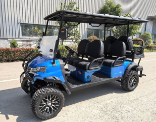 Гольфкар GreenCamel Сонора A42L (4+2, 4kW AC, R14 литые) LUX lifted, синий